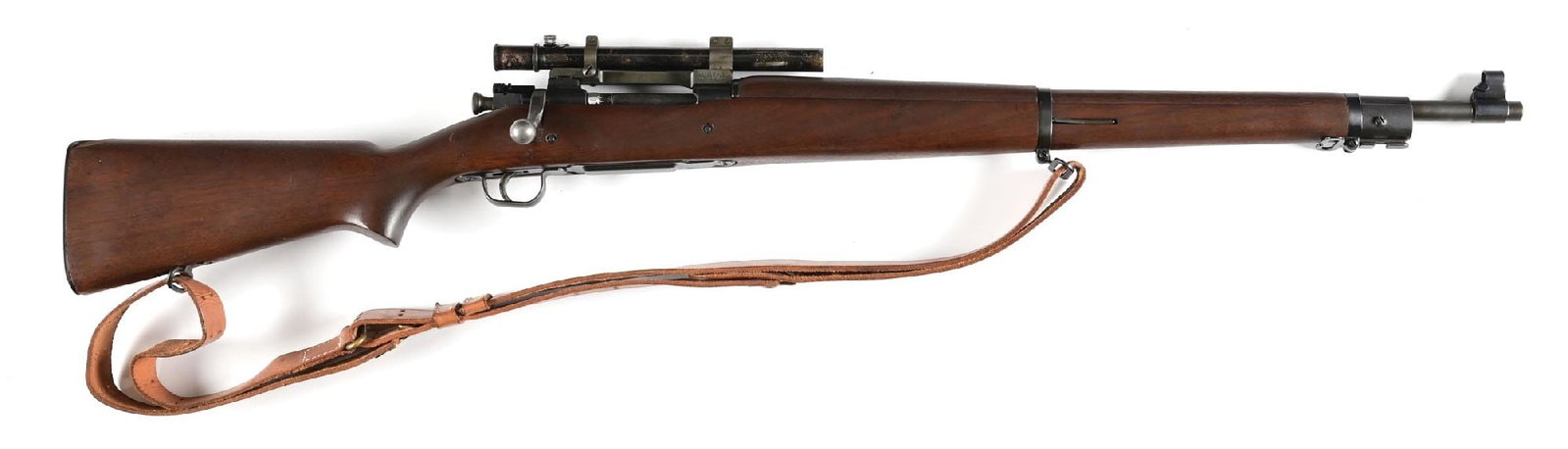 (C) INTERNATIONAL ORDNANCE MODEL 03-04 BOLT ACTION SNIPER RIFLE: Produced by International Ordnance, this Remington 1903 A3 style rifle features a Remington produced 1944 dated barrel on a modern cast receiver. The C style stock is CMP marked and has a fine checker