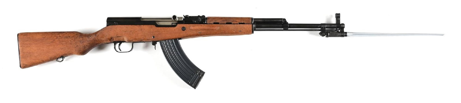(M) NORINCO MODEL SKS-D SEMI-AUTOMATIC RIFLE WITH BOX. (1 of 2)
