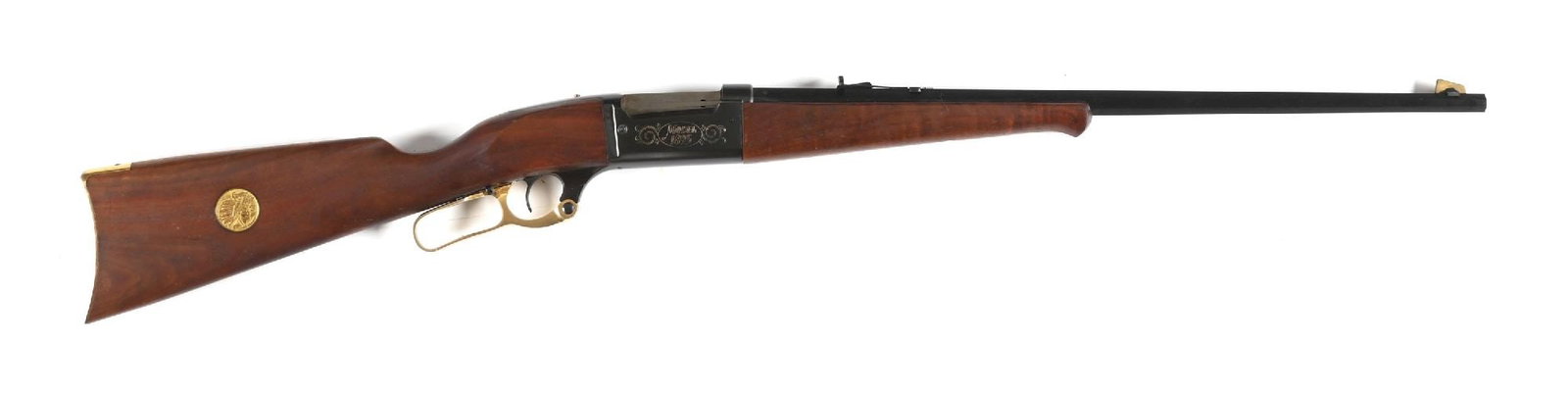 (C) SAVAGE ARMS 75TH ANNIVERSARY COMMEMORATIVE MODEL 1895 LEVER ACTION RIFLE. (1 of 2)