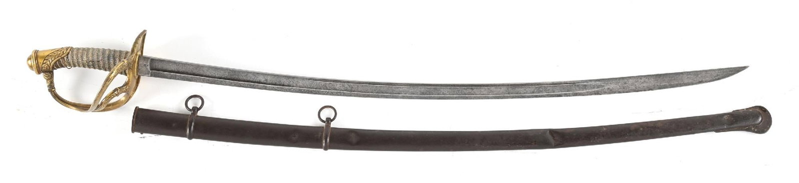 US OFFICER GRADE MODEL 1840 CAVALRY SABER. (1 of 2)