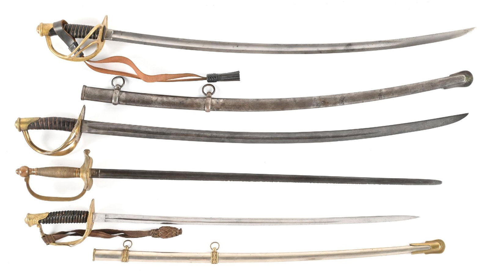 LOT OF 4: US CIVIL WAR-INDIANS WARS SWORDS. (1 of 1)