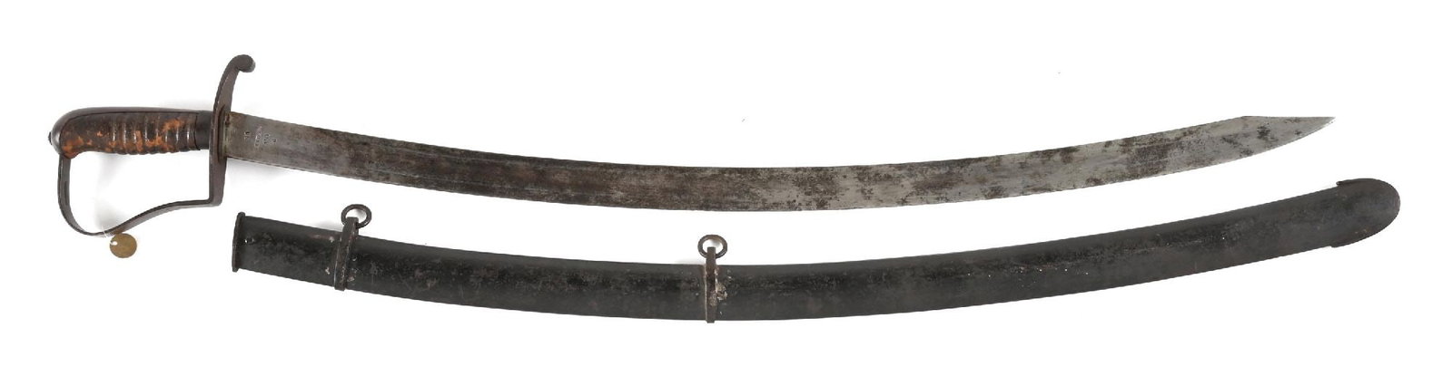US MODEL 1812/1813 STARR CONTRACT SABER WITH SCABBARD. (1 of 2)