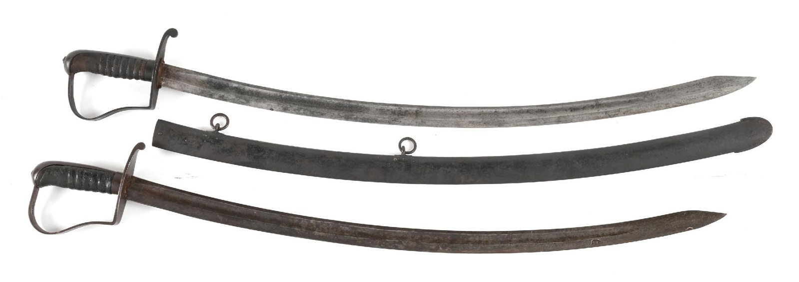 LOT OF 2: US STARR CONTRACT 1818 CAVALRY SABERS. (1 of 2)