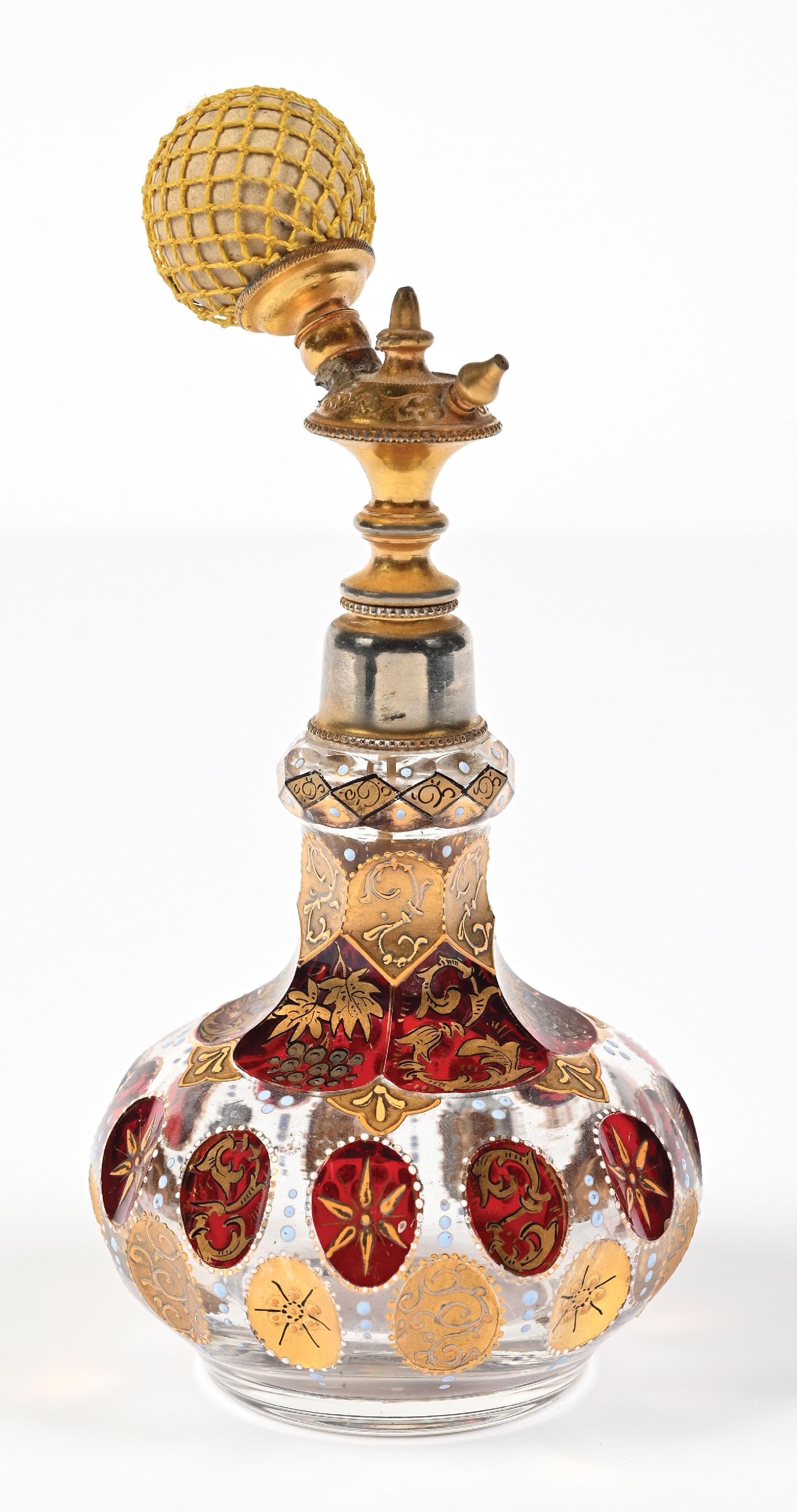 ORIGINAL BEIDERMEIER BOHEMIAN PERFUME WITH ATOMIZER (1 of 5)
