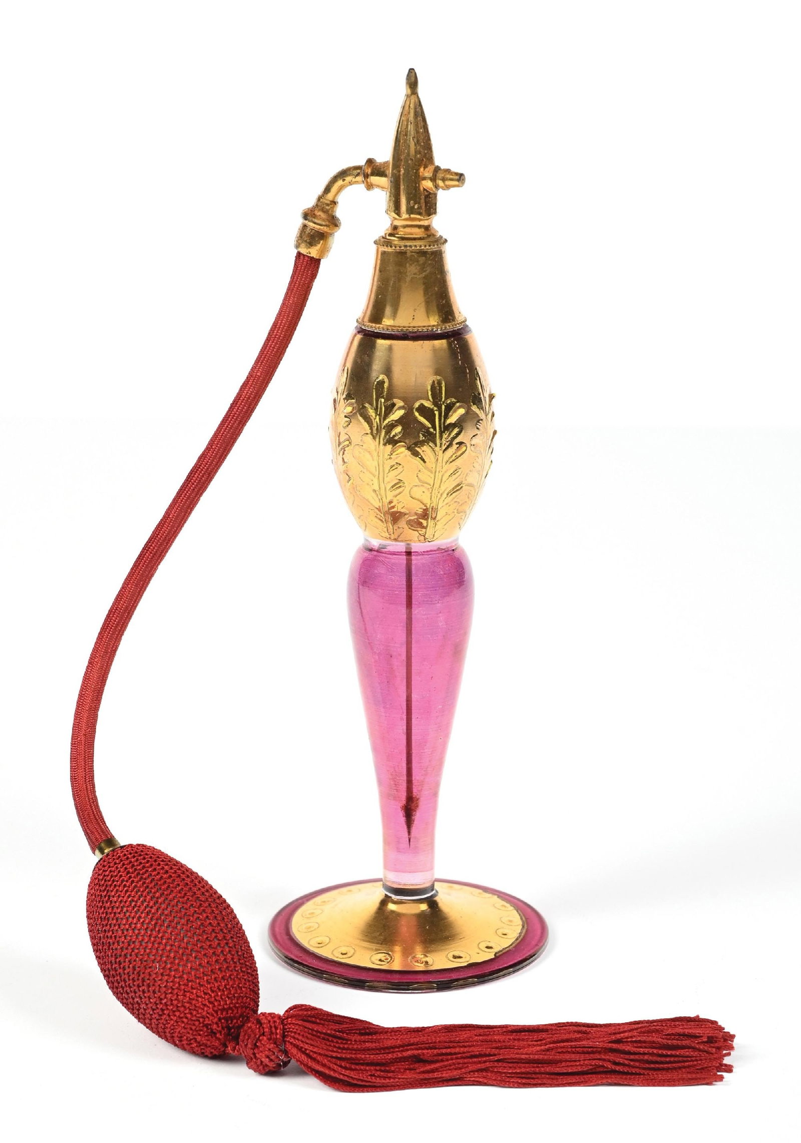UHMAN MAGENTA ART DECO PERFUME ATOMIZER (1 of 5)