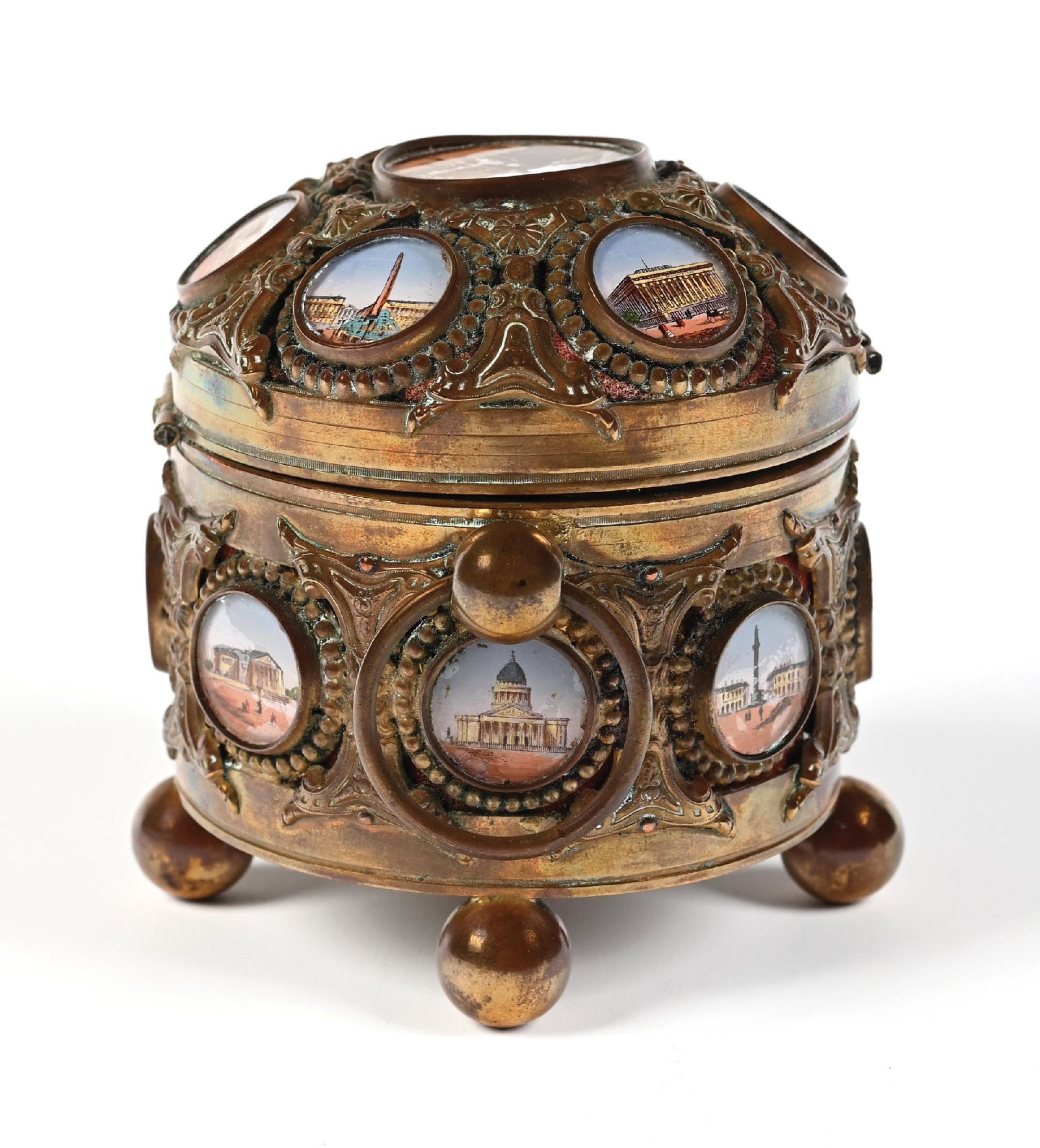 FRENCH ORMOLU PERFUME CASKET - 4