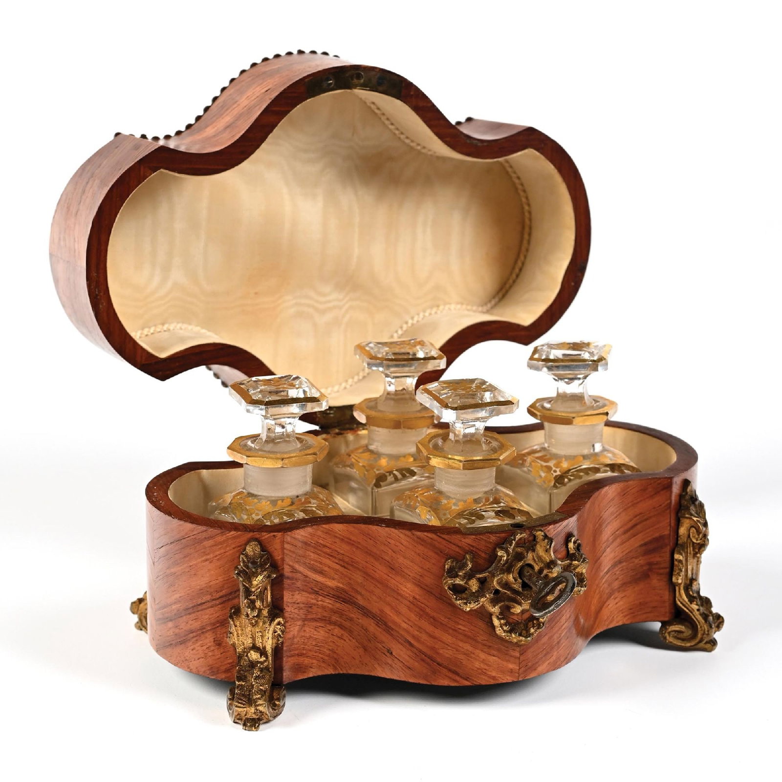 FRENCH KINGWOOD AND OMOLU-MOUNTED PERFUME CASKET (1 of 5)