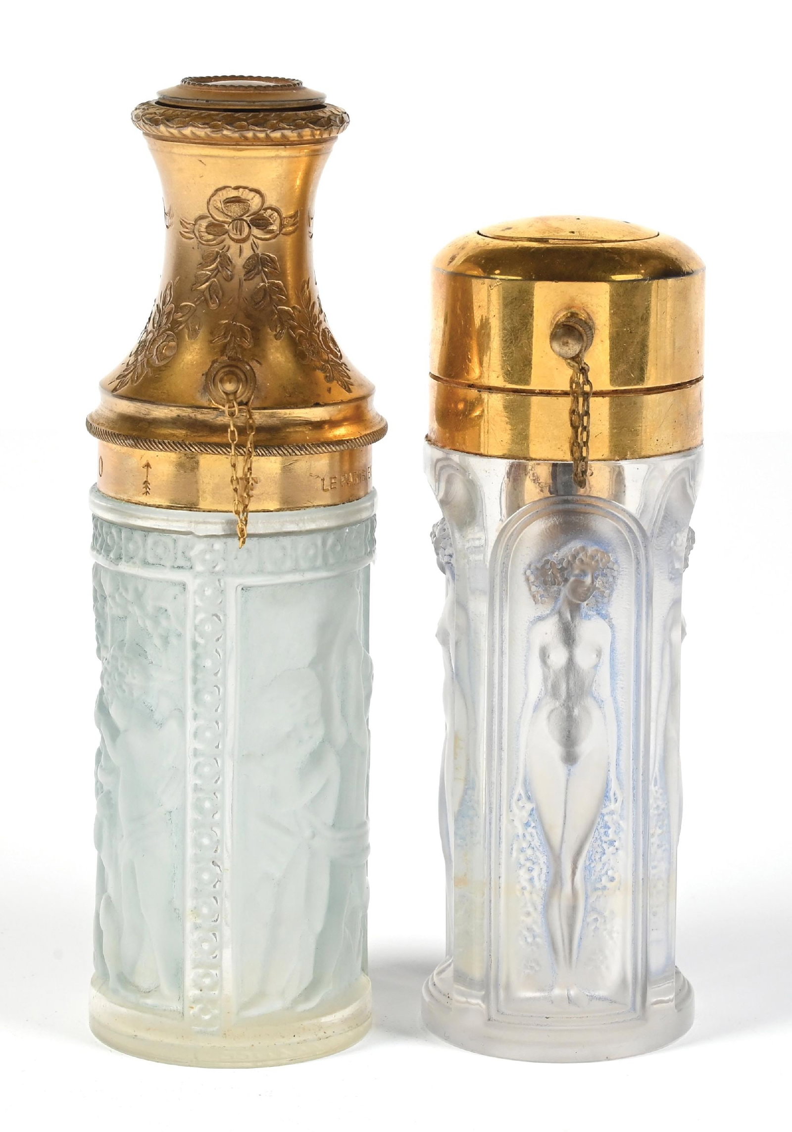 LOT OF 2: RENE LALIQUE "LE PARISIEN" PERFUME ATOMIZERS (1 of 4)
