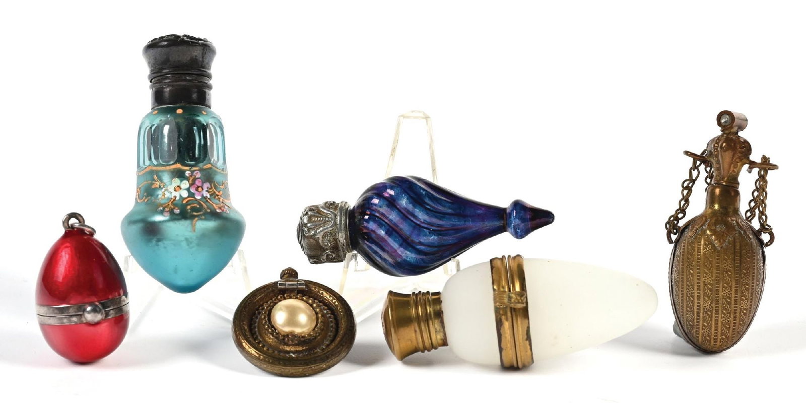 LOT OF 6: SMALL PERFUME BOTTLES (1 of 3)