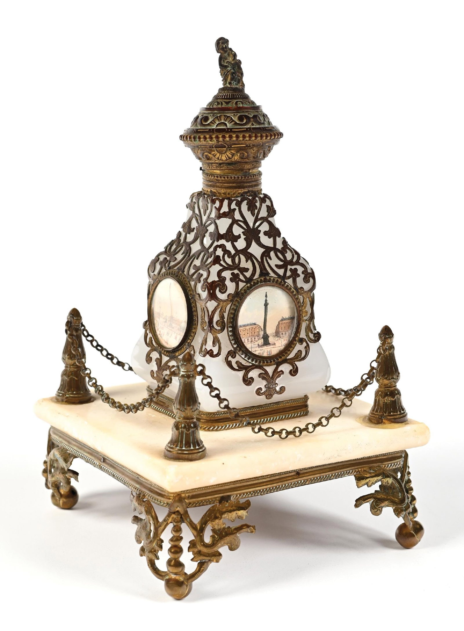 PALAIS ROYALE OPALINE GLASS PERFUME VANITY SET (1 of 6)