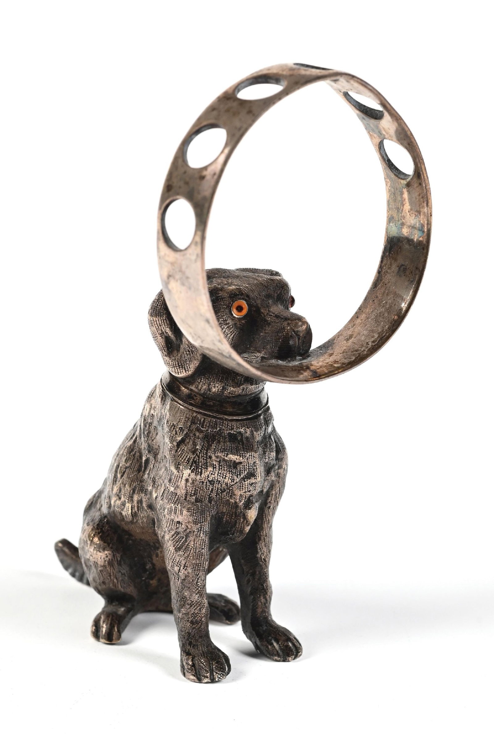FIGURAL DOG CIGAR HOLDER & TOBACCO STORAGE (1 of 5)