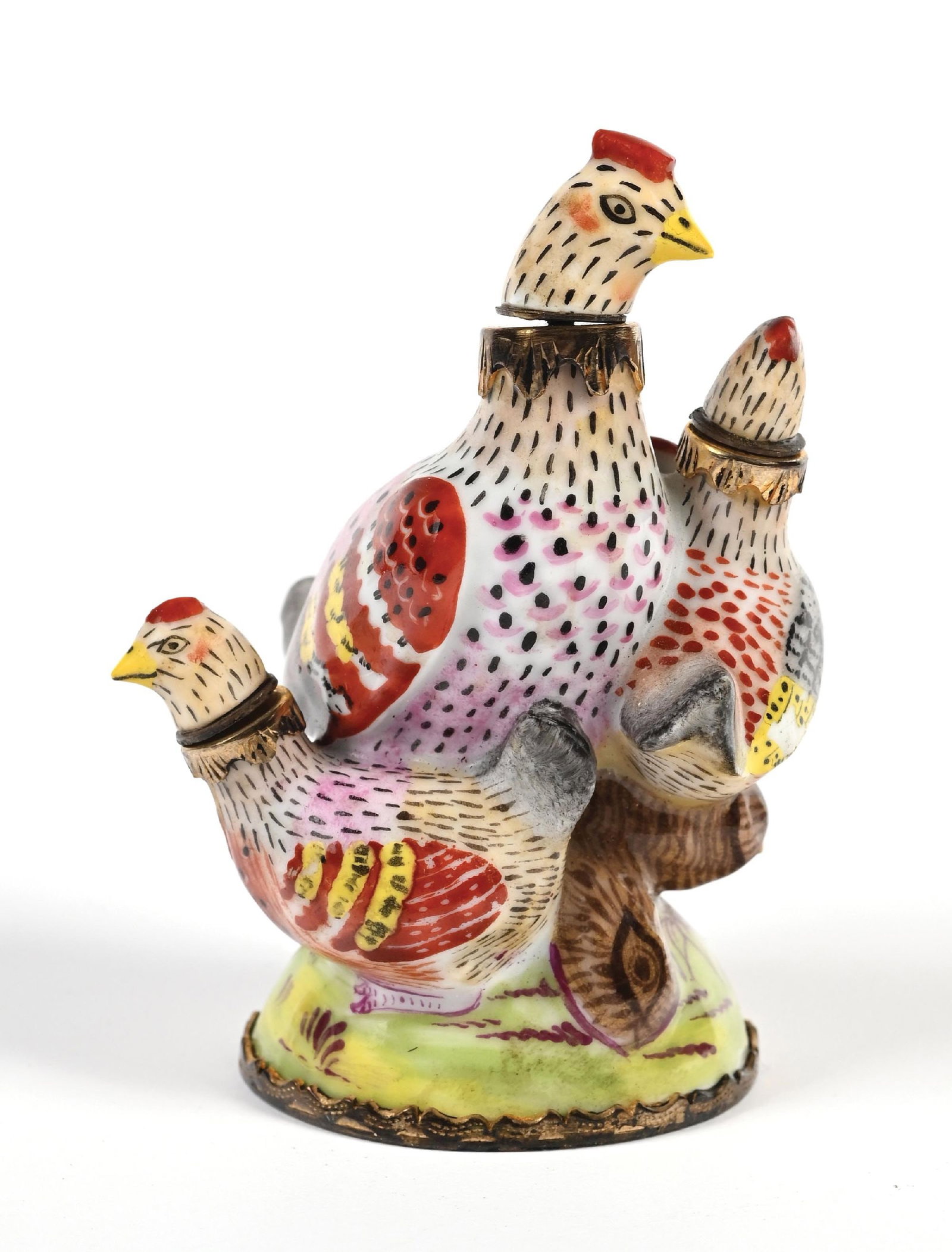 MEISSEN PORCELAIN FIGURAL BIRD MULTI-SCENT PERFUME BOTTLE (1 of 5)