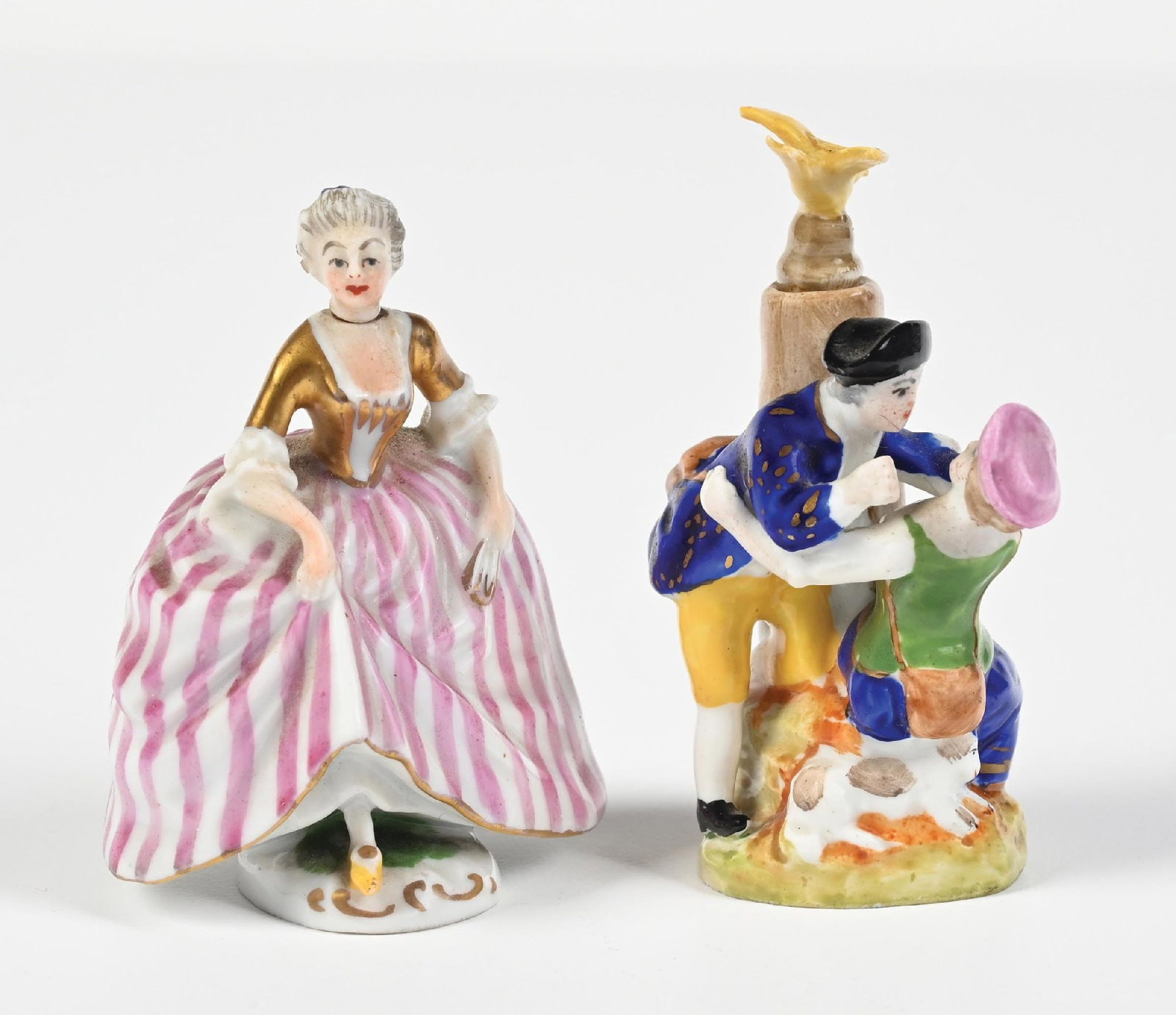LOT OF 2: PORCELAIN FIGURAL PERFUME BOTTLES (1 of 5)
