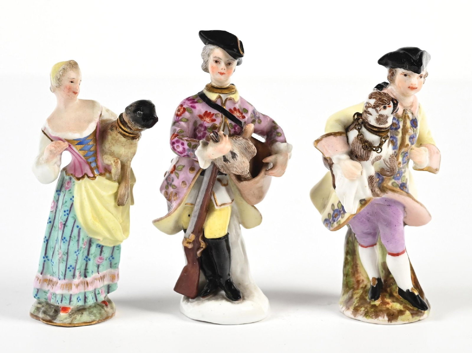 LOT OF 3: PORCELAIN FIGURAL PERFUME BOTTLES (1 of 5)