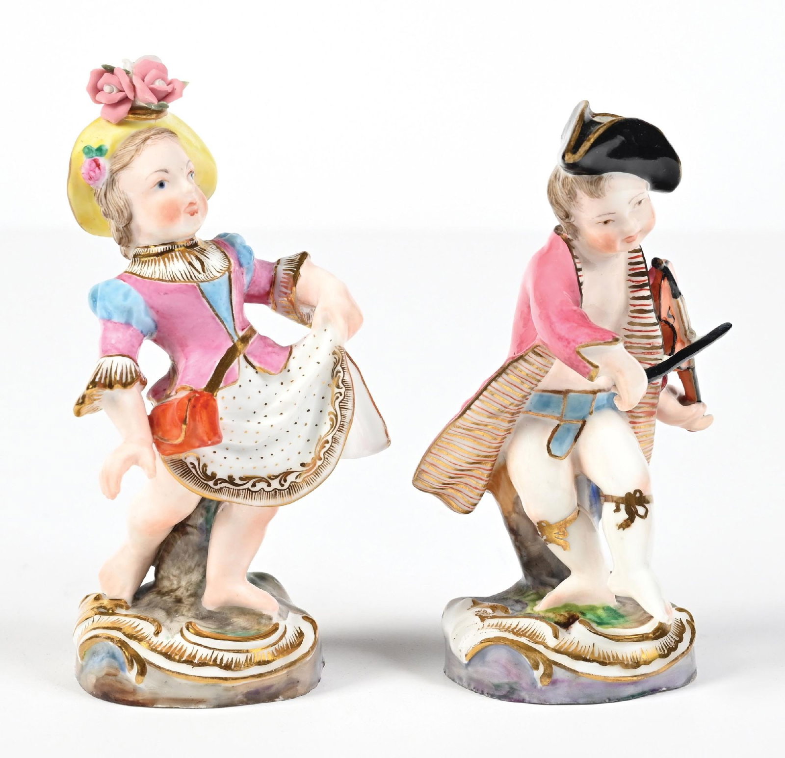 LOT OF 2: ROYAL DERBY PORCELAIN FIGURAL PERFUME BOTTLES (1 of 5)