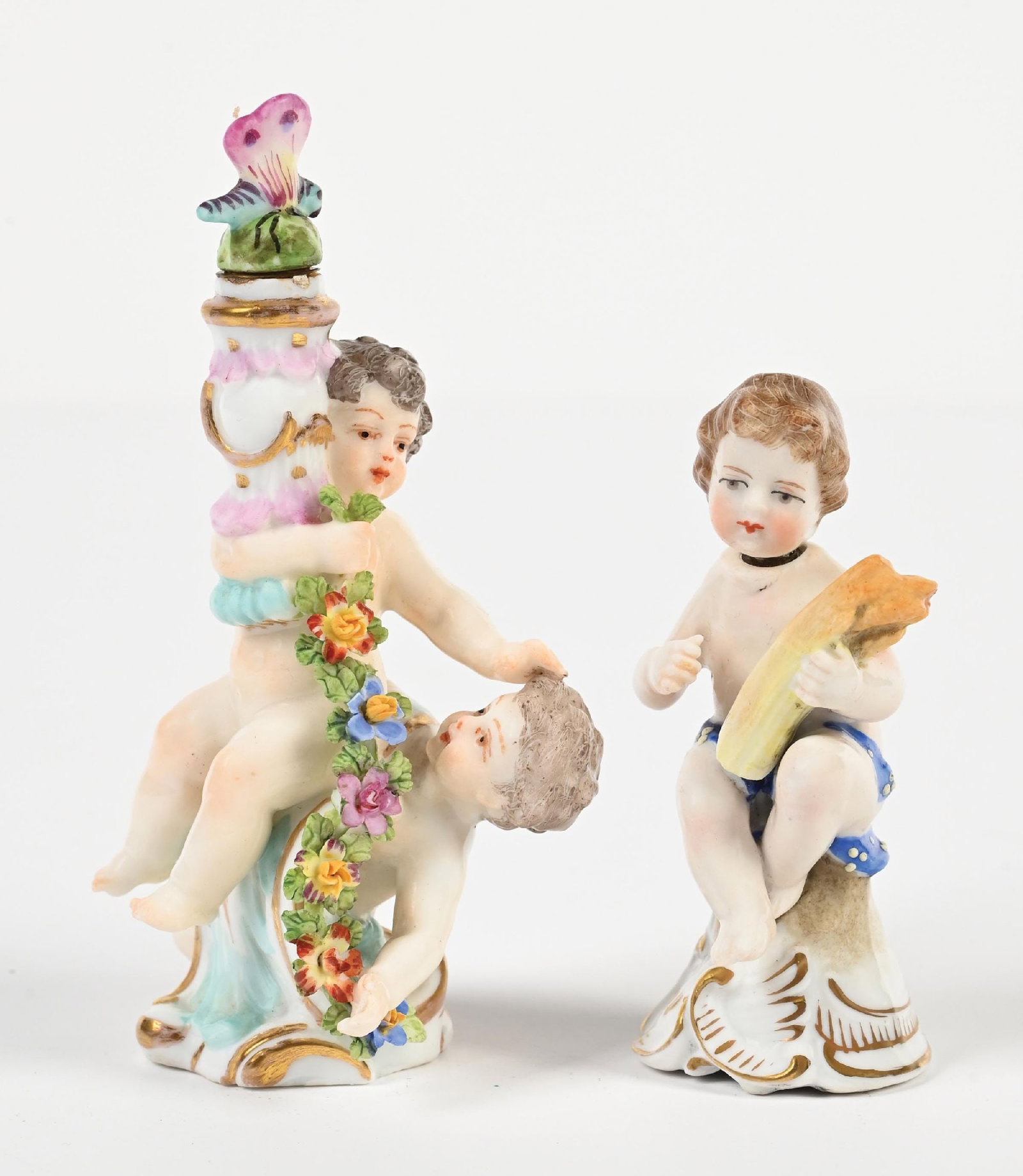 LOT OF 2: PORCELAIN FIGURAL PERFUME BOTTLES (1 of 6)