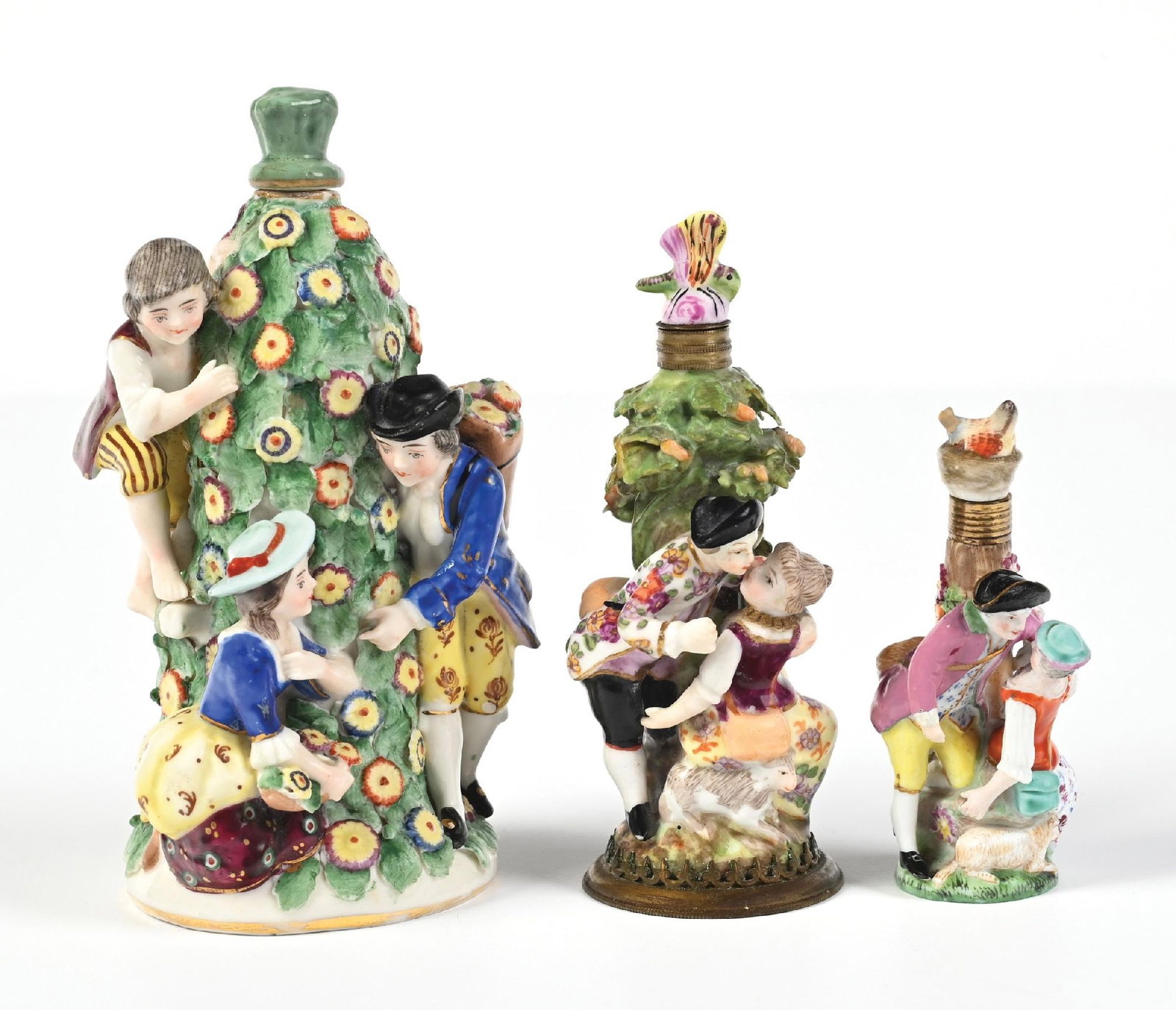 LOT OF 3: FIGURAL PORCELAIN PERFUME BOTTLES (1 of 5)
