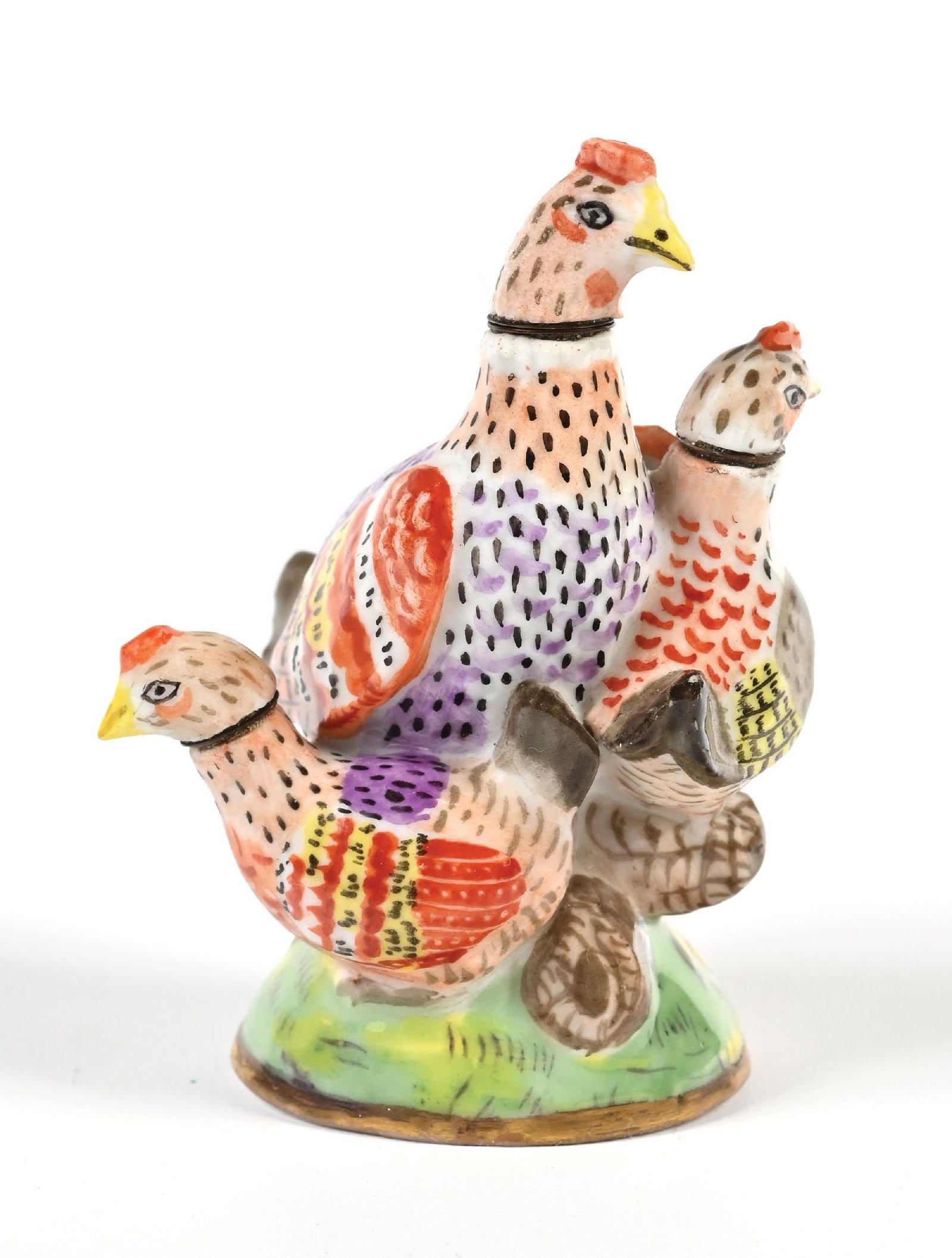 MEISSEN PORCELAIN FIGURAL BIRD MULTI-SCENT PERFUME BOTTLE (1 of 5)