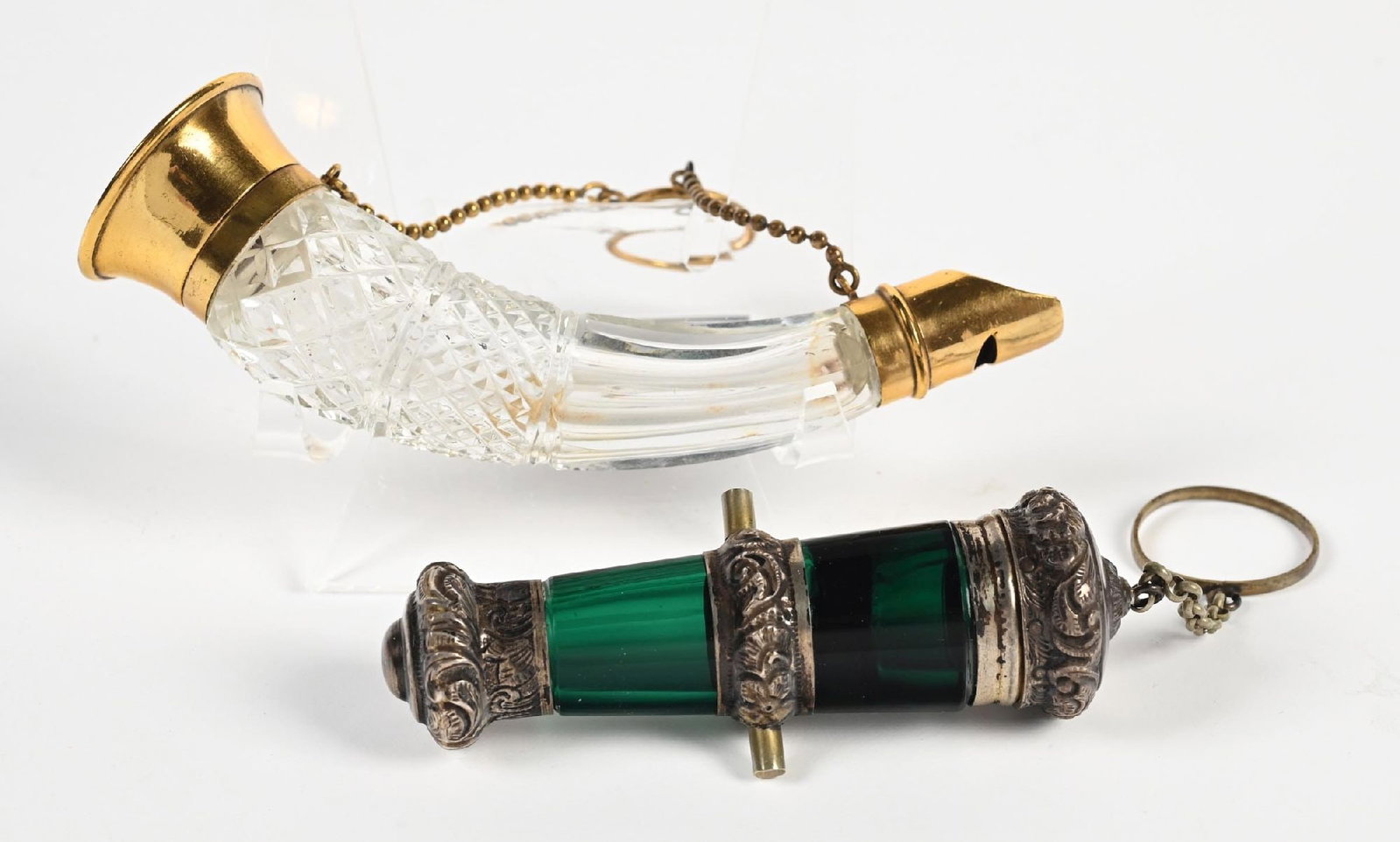 LOT OF 2: VICTORIAN SCENT BOTTLES/VINAIGRETTES (1 of 3)