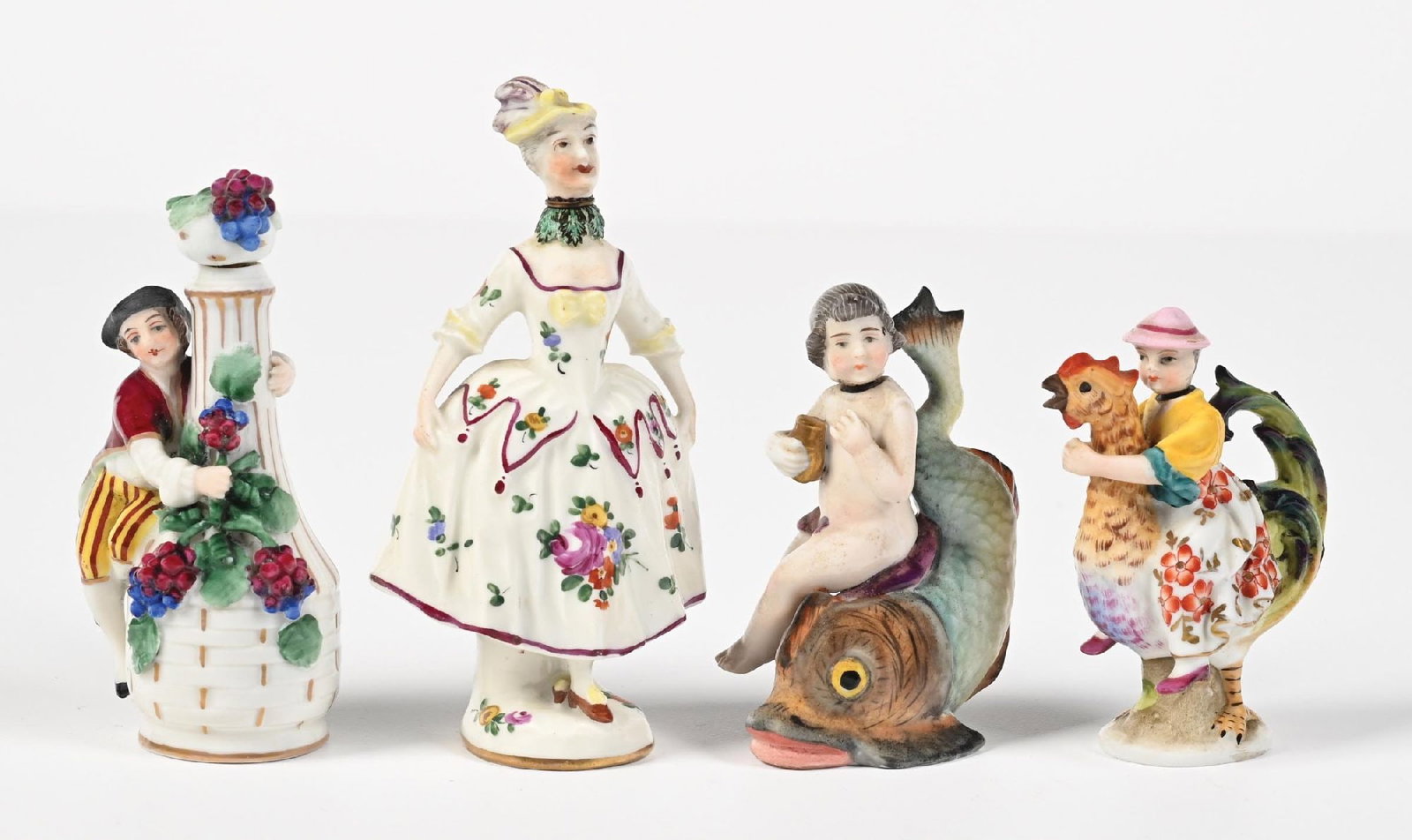 LOT OF 4: RARE EARLY SAMSON FIGURAL PERFUMES (1 of 5)