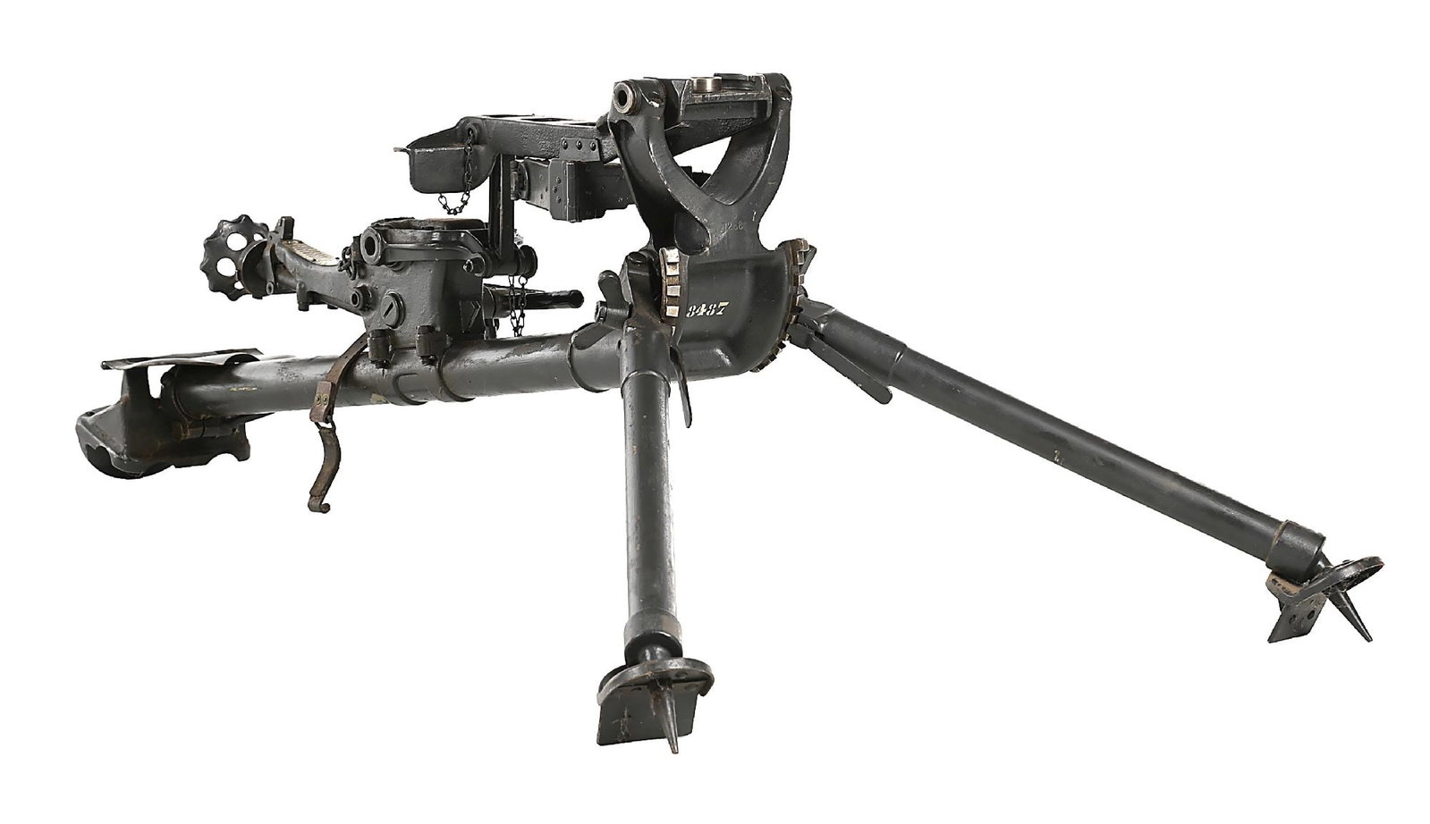 DESIRABLE ORIGINAL SWISS MG11 MAXIM MACHINE GUN TRIPOD. (1 of 6)