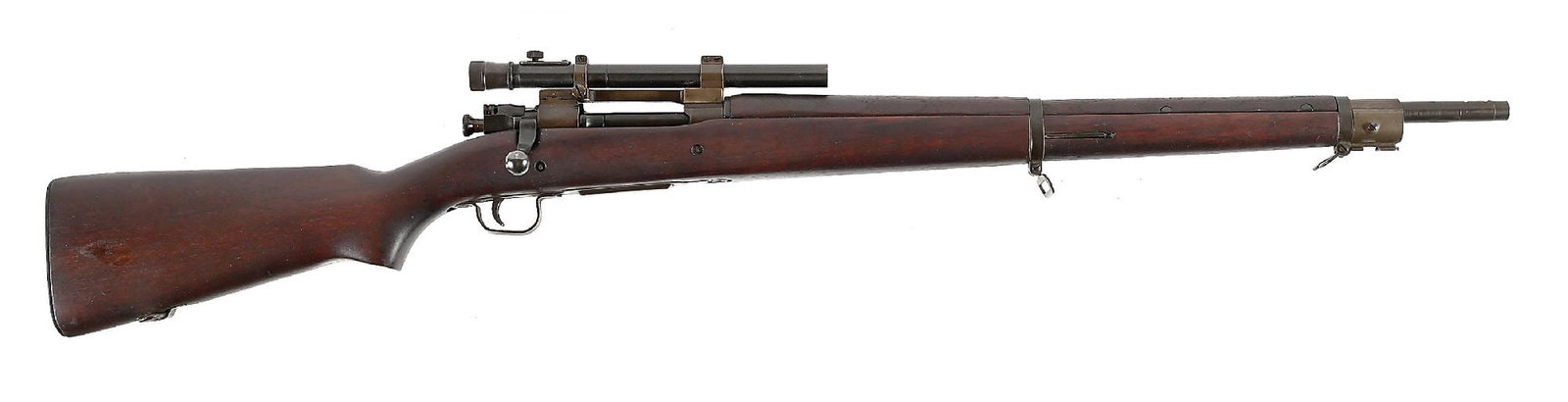 (C) HIGH CONDITION REMINGTON US MODEL 1903-A4 BOLT ACTION SNIPER RIFLE WITH WEAVER 330 SCOPE. (1 of 8)