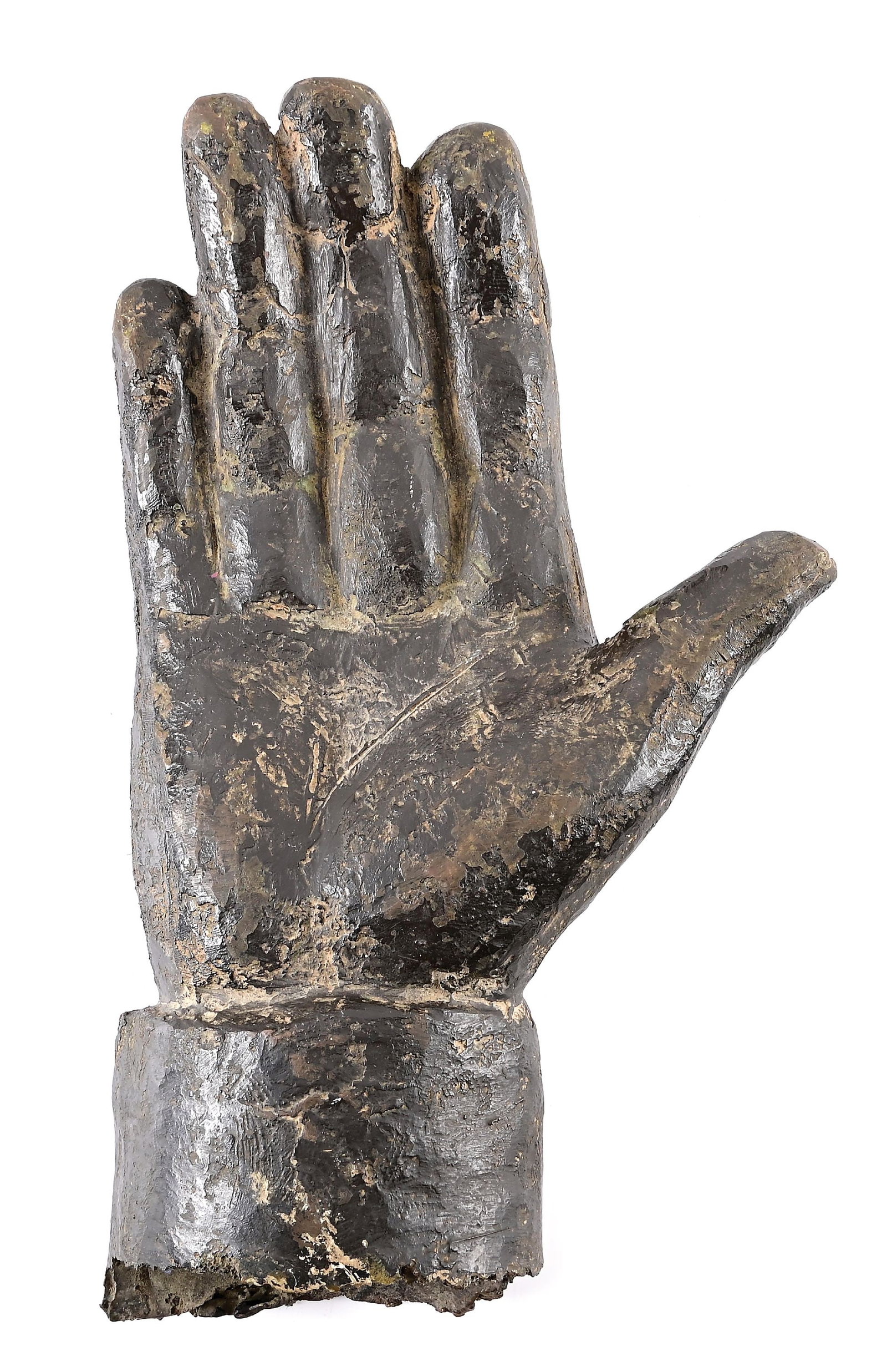 THE HAND THAT RULED IRAQ: SADDAM HUSSEIN BRONZE STATUE FRAGMENT FROM THE IRAQI MINISTRY OF FINANCE. (1 of 20)