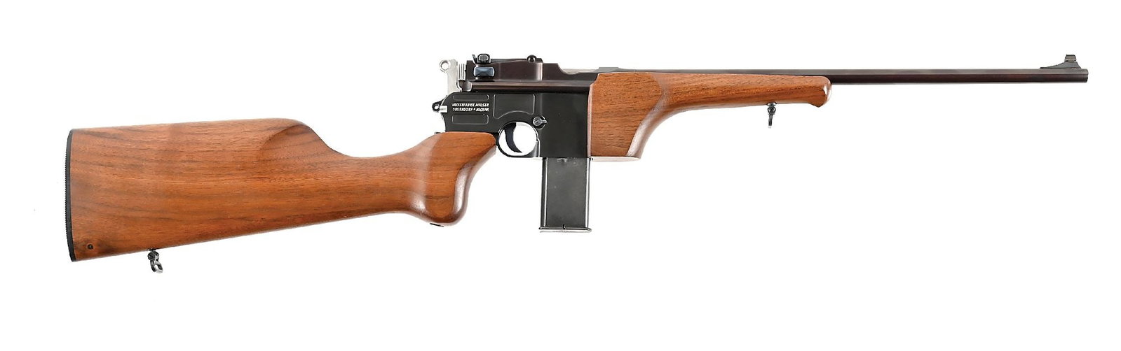 (C) MAUSER 7.63MM C96 CARBINE WITH DETACHABLE STOCK AND CARRY CASE (1 of 13)
