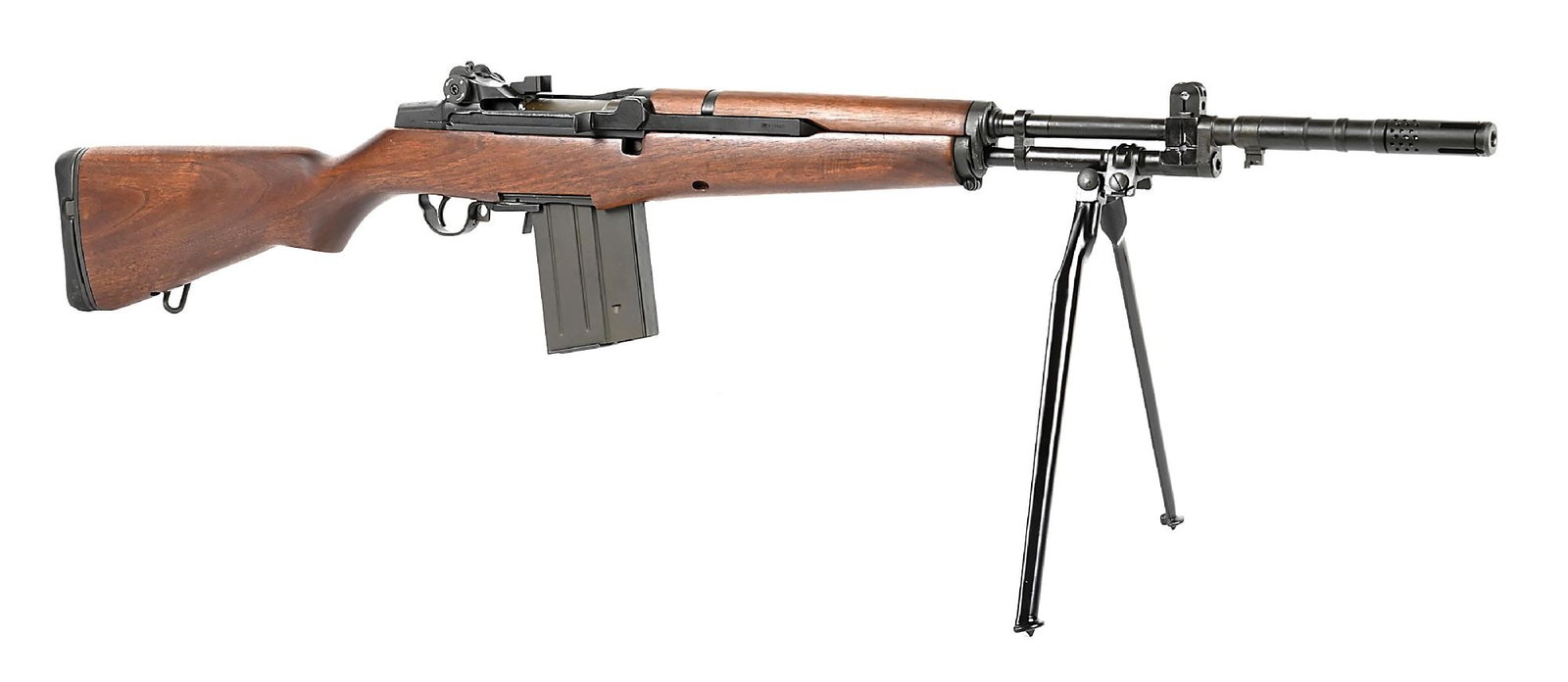 (M) SCARCE PRE-BAN SPRINGFIELD ARMORY BM59 SEMI-AUTOMATIC RIFLE.: This rendition of the Italian BM-59 battle rifle was assembled in limited numbers in the 1980s by Springfield Armory on American made receivers with a mix of Italian and US made parts. The parkerized 
