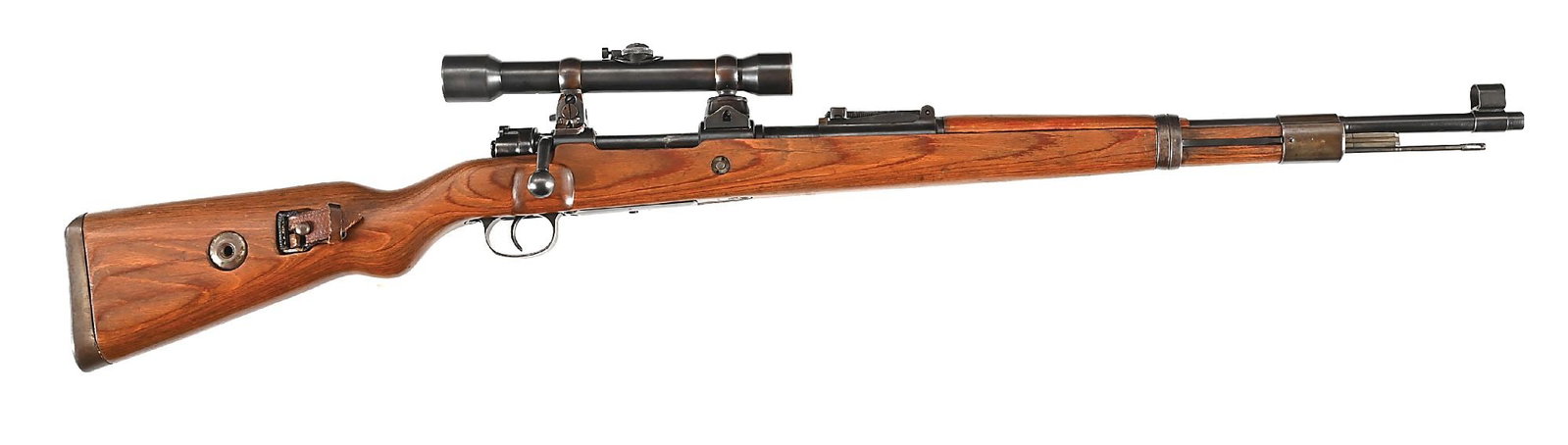 (C) JP SAUER & SOHN K98 MAUSER BOLT ACTION LOW TURRET SNIPER RIFLE. (1 of 9)