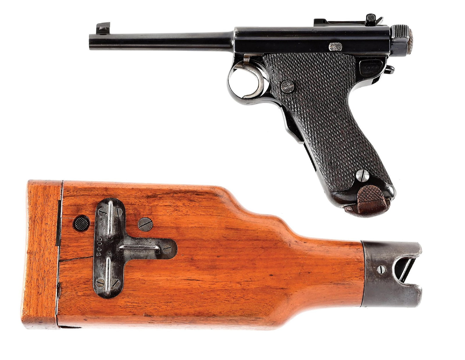 (C) TOKYO ARSENAL GRANDPA NAMBU 8MM NAMBU SEMI-AUTOMATIC PISTOL WITH STOCK/HOLSTER (1 of 10)