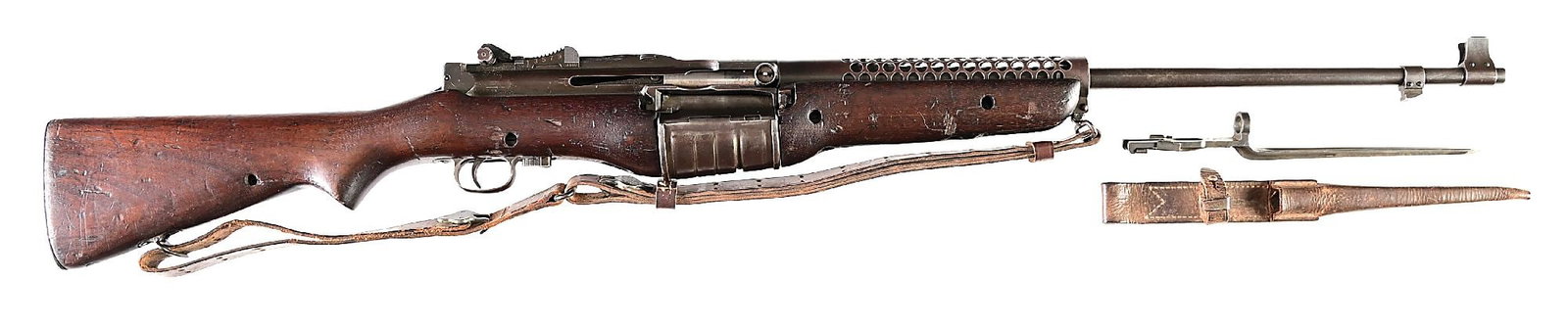 (C) WW2 JOHNSON AUTOMATICS MODEL 1941 SEMI-AUTOMATIC RIFLE (1 of 7)