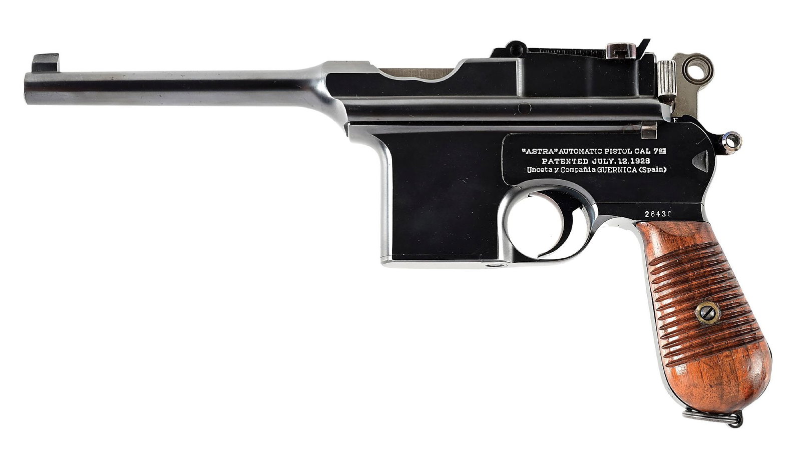 (C) OUTSTANDING ASTRA 900 .30 MAUSER SEMI-AUTOMATIC PISTOL (1 of 8)