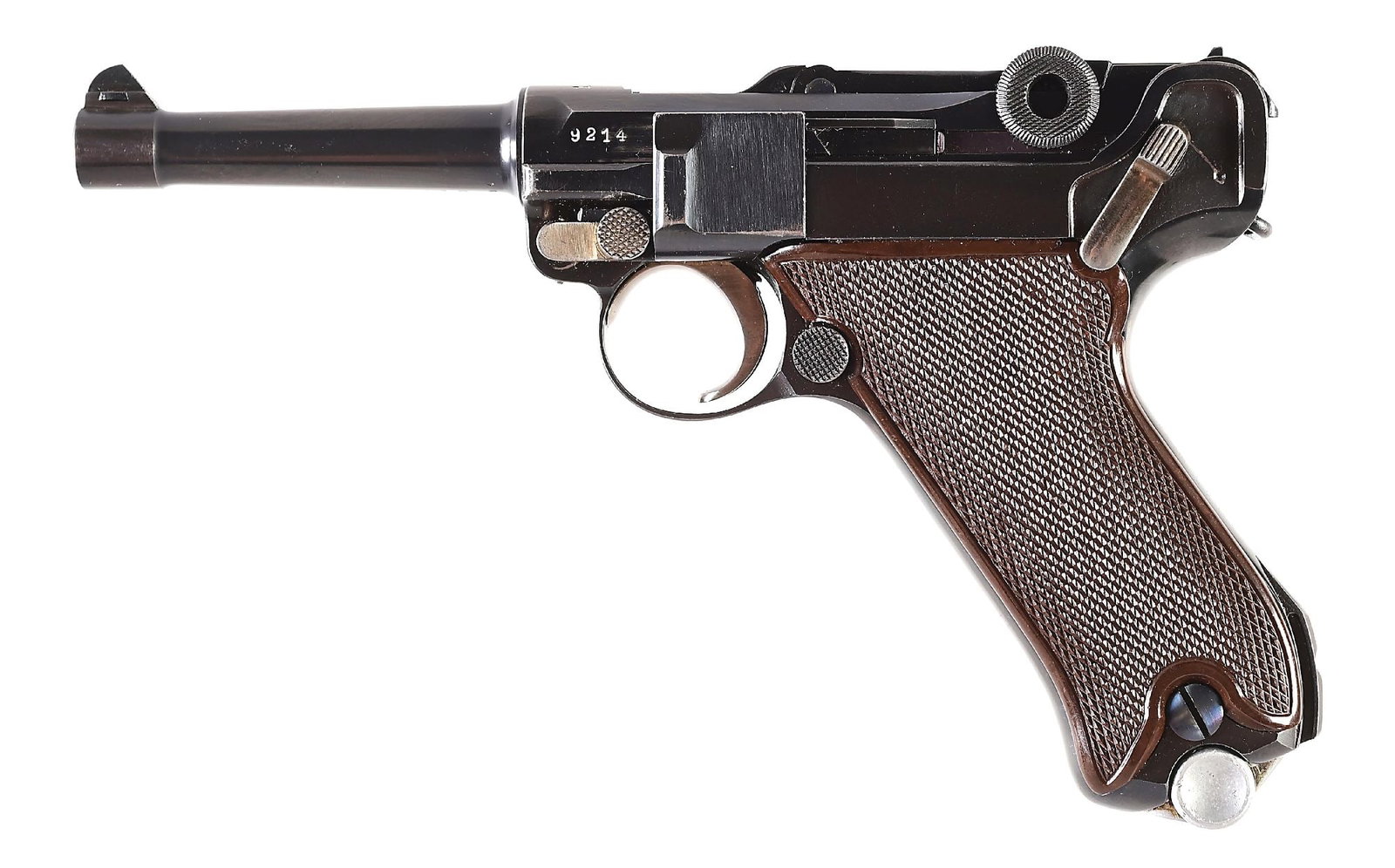 (C) KRIEGHOFF LUGER SEMI-AUTOMATIC PISTOL WITH HOLSTER (1 of 12)