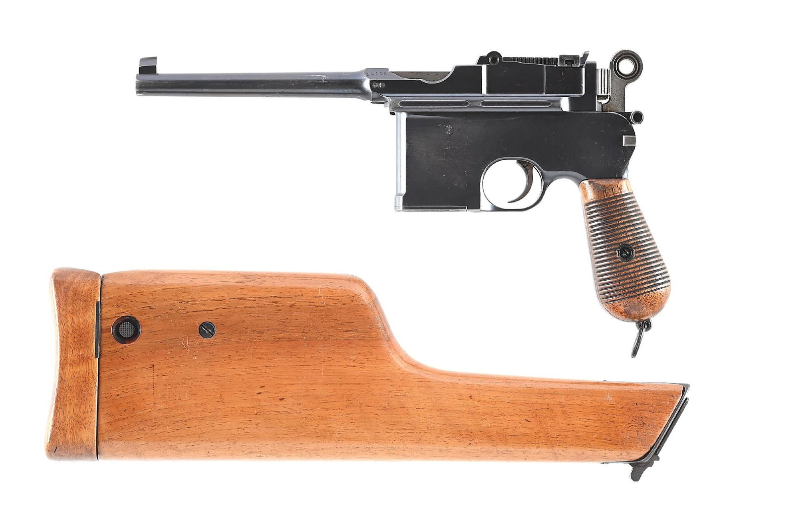 (C) DOCUMENTED LARGE RING FLATSIDE MAUSER COMMERCIAL C96 BROOMHANDLE WITH MATCHING STOCK (1 of 9)