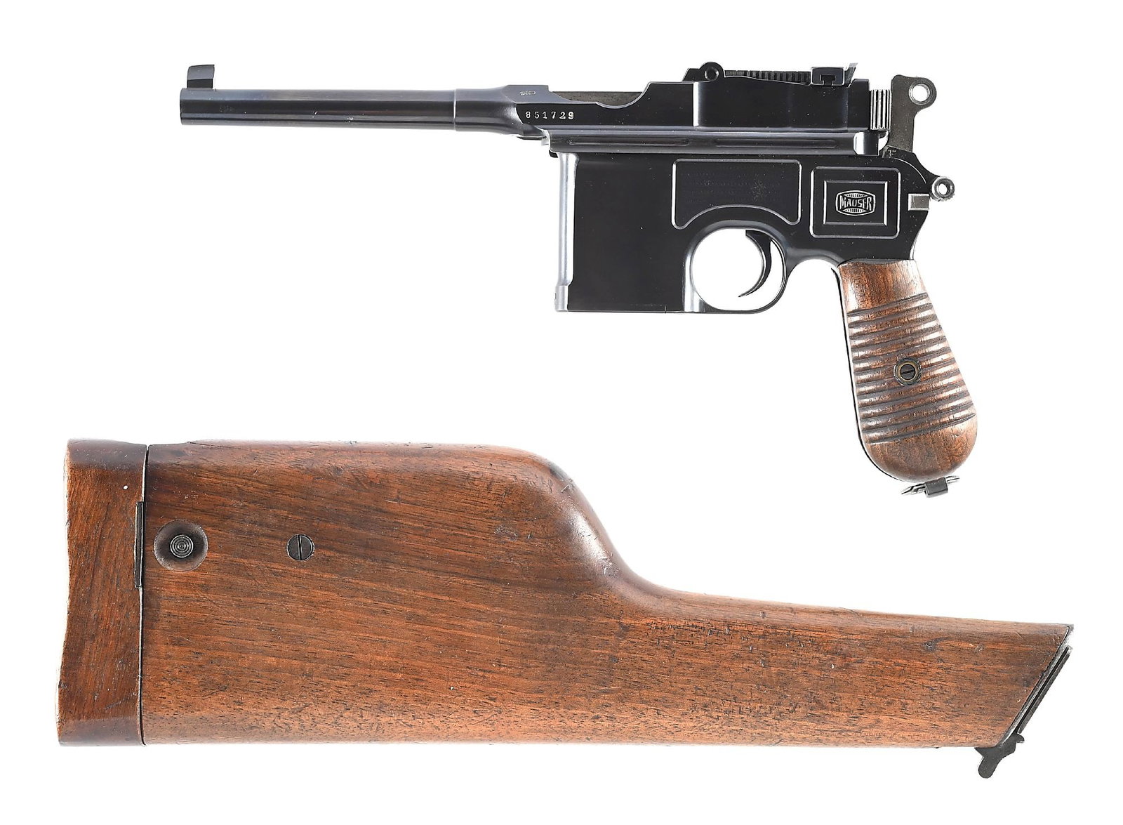 (C) MAUSER MODEL 1930 .30 MAUSER SEMI-AUTOMATIC PISTOL WITH STOCK (1 of 11)