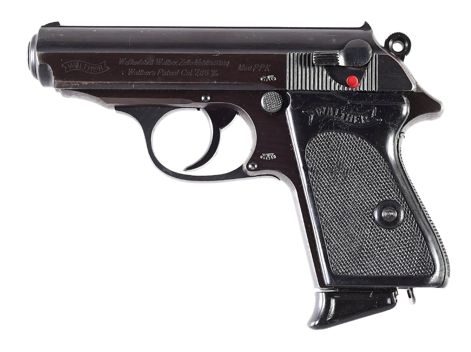(C) WWII GERMAN ARMY WALTHER PPK SEMI-AUTOMATIC PISTOL. (1 of 7)