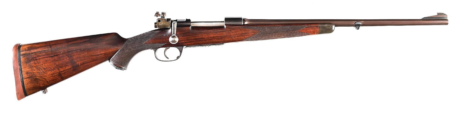 (C) CUSTOM ENGRAVED MAUSER SPORTING RIFLE IN .35 WHELEN MARKED FOR THE HOFFMAN ARMS CO. (1 of 10)
