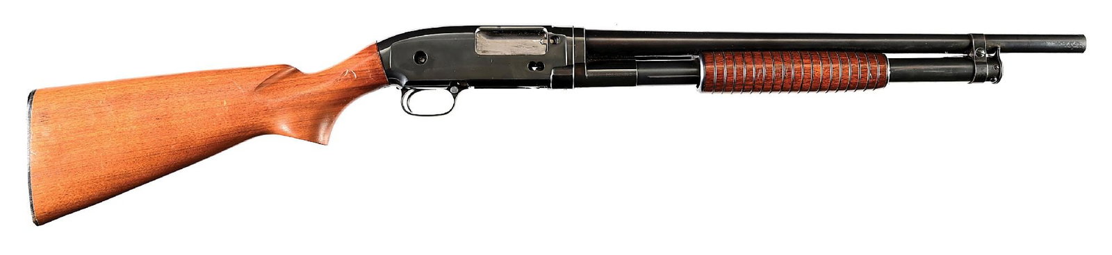(C) ORIGINAL WINCHESTER MODEL 12 CUTAWAY 12 GAUGE SLIDE ACTION SHOTGUN.: Winchester Factory Cut-A Way saleman sample of the Winchester Model 12 shotgun. From the estate collection of Winchester Custom Shop gunsmith William Smith, who was noted as a chief gunsmith for the W