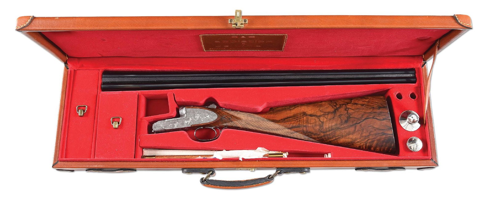 (M) CASED GALEAZZI ENGRAVED ABBIATICO & SALVINELLI 28 BORE SIDE BY SIDE SHOTGUN. (1 of 20)