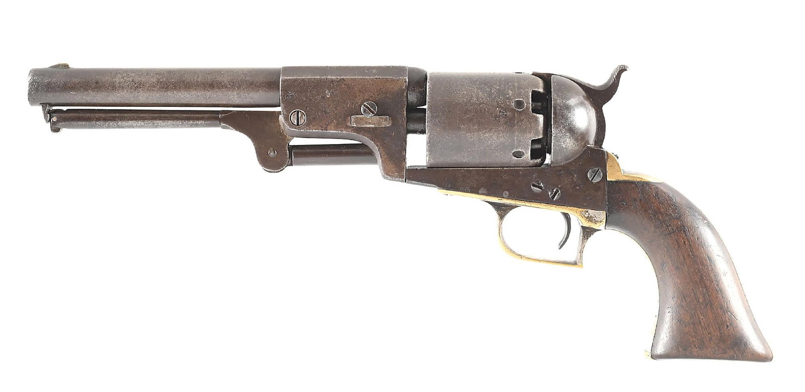 (A) COLT FIRST MODEL DRAGOON SINGLE ACTION PERCUSSION REVOLVER. (1 of 9)