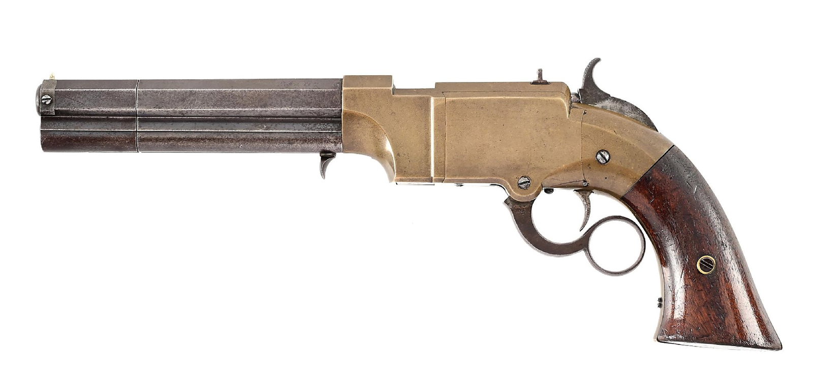 (A) RARE NEW HAVEN ARMS VOLCANIC NO. 2 NAVY LEVER ACTION PISTOL (1 of 11)