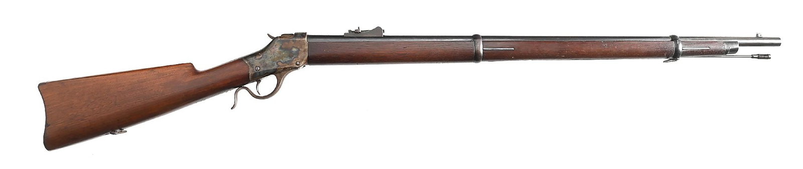 (A) RARE HIGH CONDITION WINCHESTER 1885 HIGH WALL .45-70 FALLING BLOCK RIFLE MUSKET. (1 of 10)