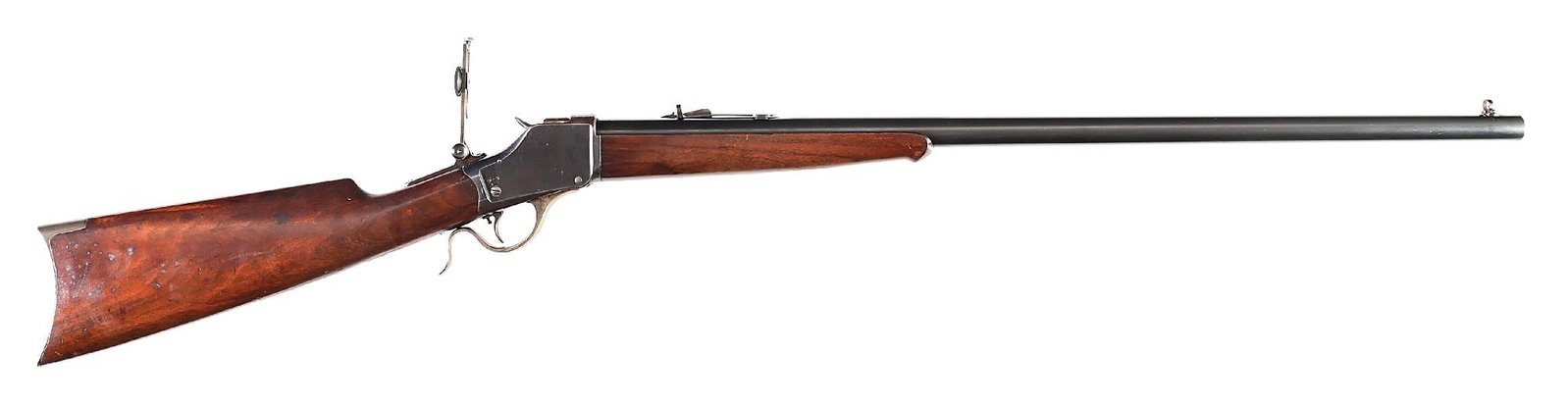 (C) DOCUMENTED WINCHESTER MODEL 1885 HIGH WALL SINGLE SHOT RIFLE (1 of 10)