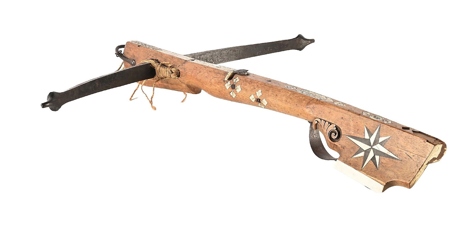 GERMAN LIGHT CROSSBOW DATED 1739 - 3