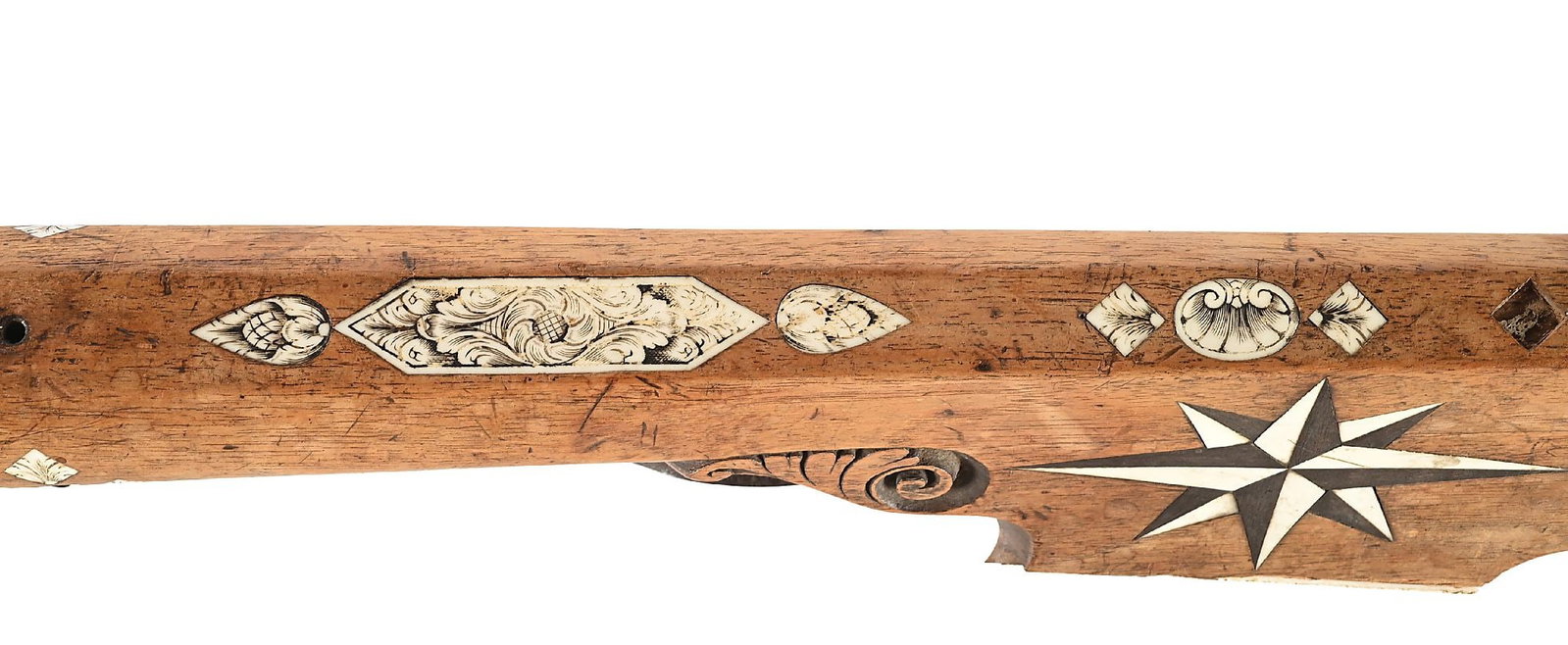 GERMAN LIGHT CROSSBOW DATED 1739 - 5