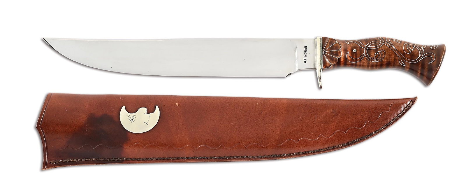 MASSIVE BILL MORAN MARYLAND CAMP KNIFE. (1 of 8)