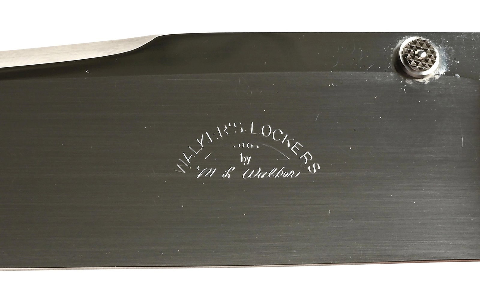 MICHAEL WALKER ENGRAVED LINERLOCK FOLDER. - 3