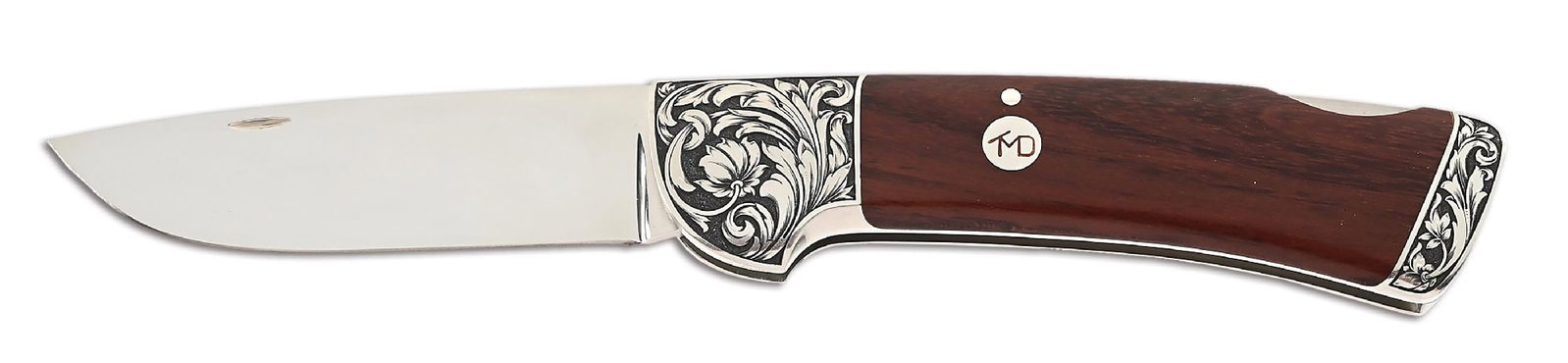 TM DOWELL CUSTOM FOLDER ENGRAVED BY RON SKAGGS. (1 of 5)