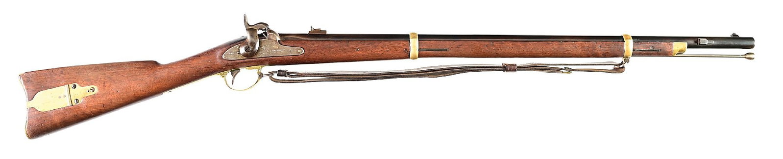 (A) FINE REMINGTON US MODEL 1863 HARPERS FERRY PATTERN PERCUSSION RIFLE (1 of 8)